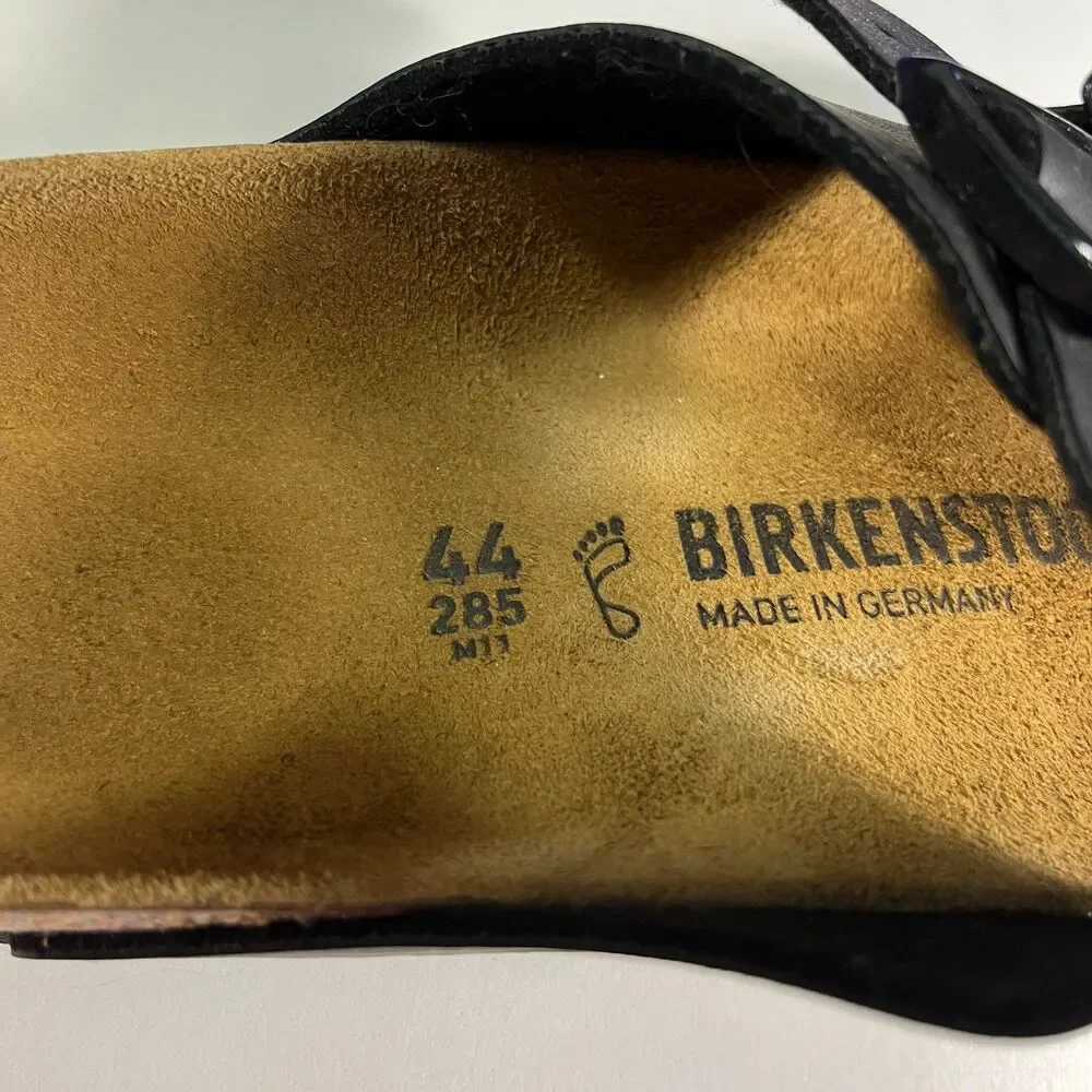 Birkenstock Men's Arizona Black Sandals SZ 11  EU 44  NEW